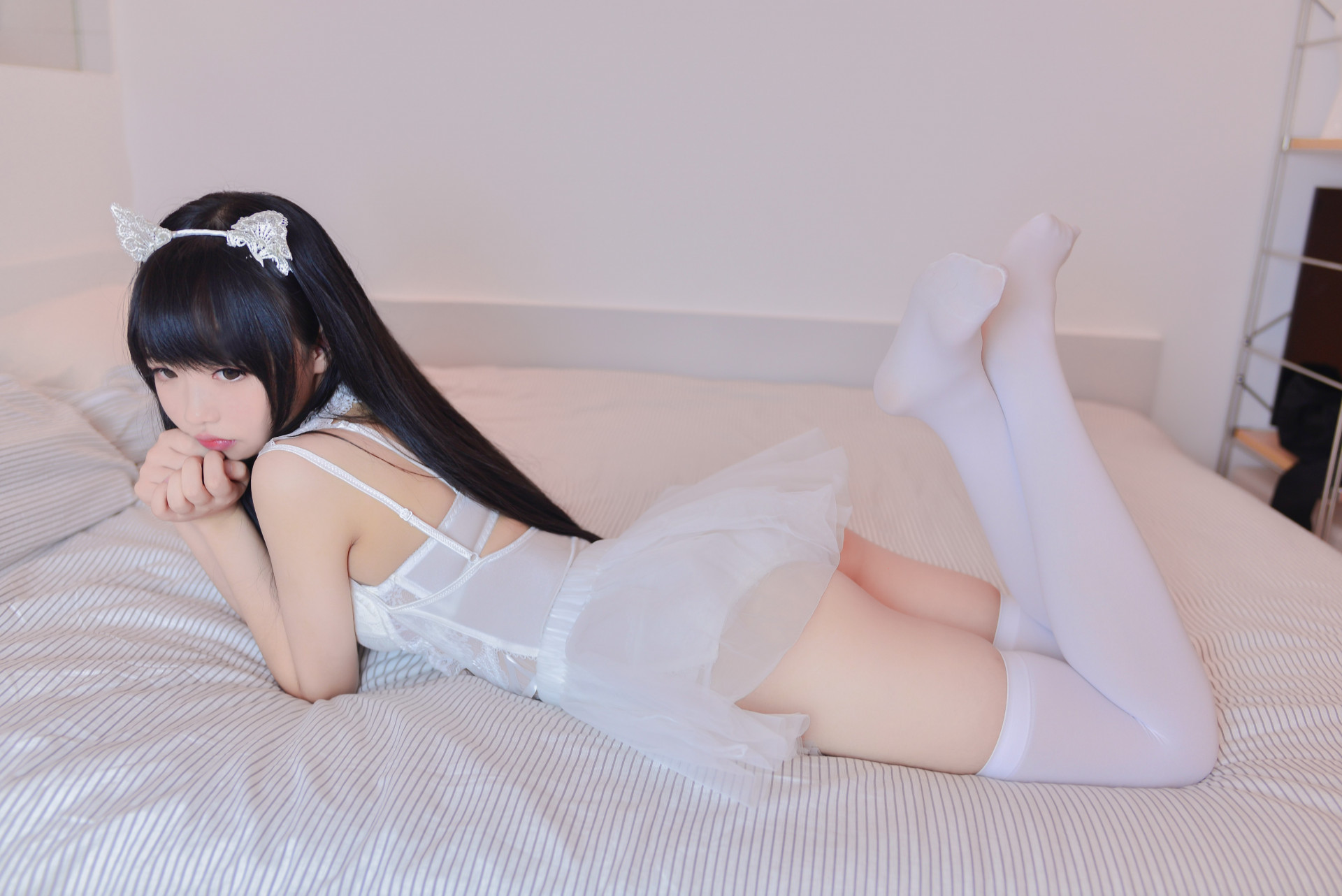 【写真】雪琪SAMA 猫系少女白猫